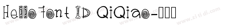 HelloFont ID QiQiao字体转换